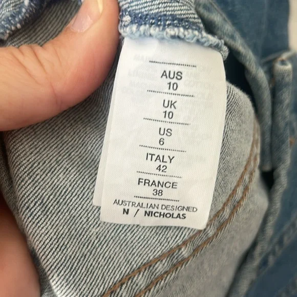 N/Nicholas Light Wash Denim dress - Picture 5 of 13